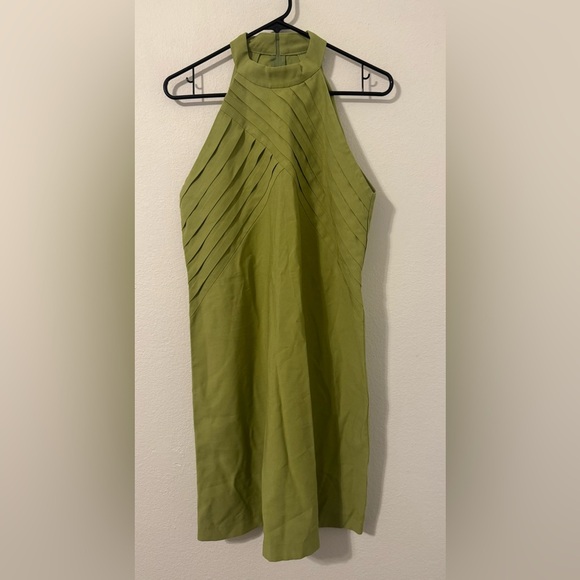 Sublini High-neck Marrant Dress Sleeveless Pleated Minimalist Luxe Modern Large - Picture 1 of 10